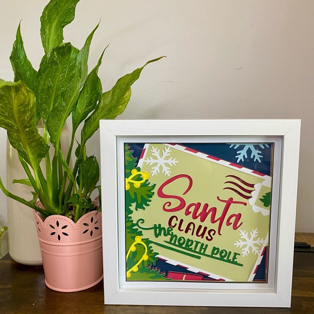 3D Santa Letter Shadowbox